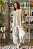 Lock Needlecord Shirring Barrel Pant Stone